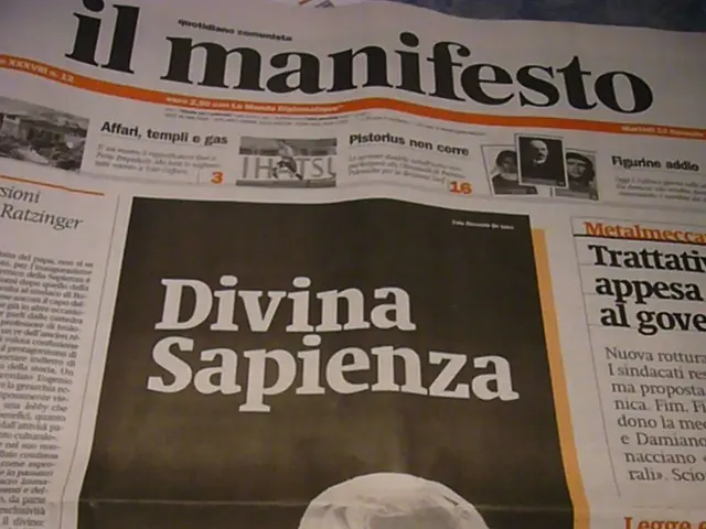 In this image in the center there is one news paper, and some text is written in that newspaper.